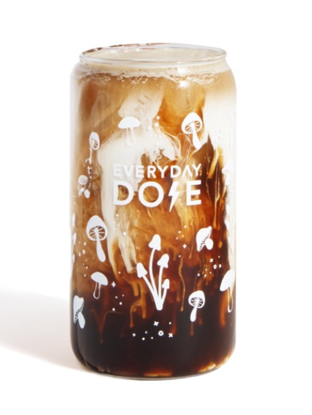 NWT Everyday Dose "GLASS" Mushroom Cup - Black with Holographic Logo